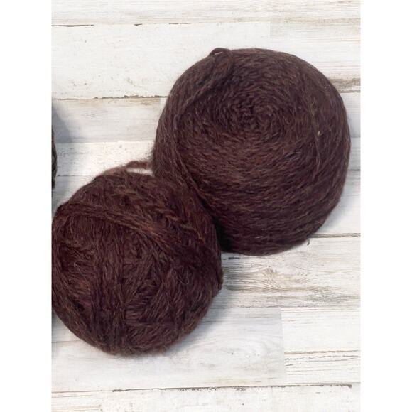 Mixed Lot Of 5 Skeins Of Yarn All Wool Or Partial Wool Neutrals - Picture 3 of 3